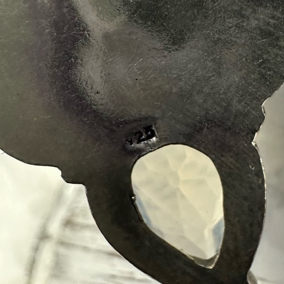 0123 Opalite Rainbow Moonstone Artisan Drop Earrings Silver Gemstone Jewelry - Picture 12 of 13